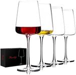 BACLIFE Hand Blown Red Wine Glasses