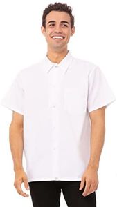 Chef Works Unisex Utility Cook Shirt, White, Large