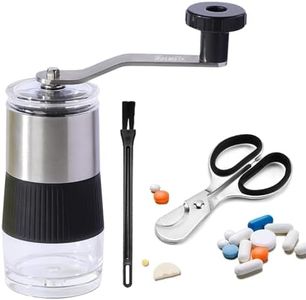 ROLMZJX Pill Crusher with Pill Splitter,Baby Medicine Tablet Crusher Grinder, Grind Pills into Fine Powder,Mills for Feeding Tube, Pets & Kids