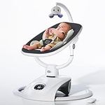 VaVaSoo Baby Swing - Electric Infant Swing for Baby Girl & Boy, 6 Motion Swings Baby Bouncer with Remote, Portable Baby Rocker for Newborn with 5 Speed, 14 Preset Lullabies, Dark Grey
