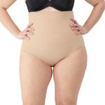 Maidenform Fat Free Dressing High Waisted Brief Women's Shapewear (Pack of 1), Latte Lift, 3XL