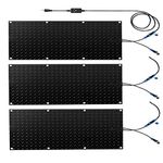 Heated Snow Melting Mats for Stairs, Heated Outdoor Mats, Non-Slip Snow Melting Mats for Winter Snow Removal, Outdoor W/5ft Power Cord Winter Removal One Piece 10in x 30in, Tandem Connector