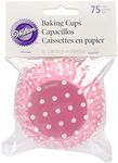 Wilton Pink Dots Baking Cups, 75-Co