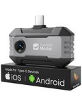 Thermal Master P1 - Thermal Camera for Type-C iPhone & Android, 320x240 Super Resolution Infrared Imager w/Spot Tracker, 15x Zoom, 3.6℉ Accuracy, 160x120 Ir Resolution, Black