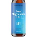 Pure Magnesium Oil Spray by Plant of Life | USP Grade | From Ancient Dead Sea Brines | Liquid Ionic Magnesium | Topical Solution | Purest Available | 8 fl oz / 240ml