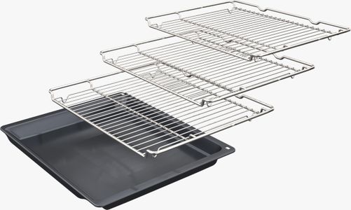 Bosch Series 4 60cm Built-In Double Oven – 3D Hotair, EcoClean, Stainless Steel