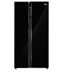 Haier 602L, 3-Star, WiFi Enabled, 100% Convertible Fridge Space, Expert Inverter 2-Door Side by Side Refrigerator, (HRS-682KGU1, Black Glass)