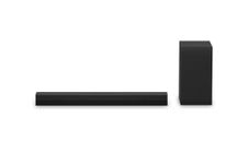LG S40T - Smart Soundbar, 300W, 2.1 Channel, Dolby Digital and DTS Surround Soundbar, Wide Connectivity, HDMI, Bluetooth, USB, Optical Input, Black