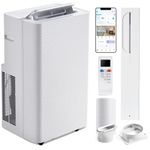 Aoxun Air Conditioning Unit with Smart Wifi, 12000 BTU Portable Air Conditioner Cools up to 320 sq. ft, 5-IN-1 AC Unit with Cooling&Heating&Dehumidifier&Fan&Sleep Mode, Remote Control, 24H Timer