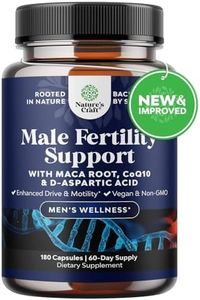 Pre Conception Male Fertility Supplement - Advanced Fertility Supplement for Men with CoQ10 Maca Root Methyl Folate & D-Aspartic Acid for Enhanced Count Motility & Overall Fertility Support (2 Months)