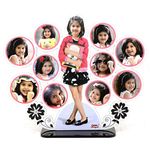 AJANTA ROYAL Personalized Gift Acrylic Cutout Photo Frame Standee with Your Photos (10x12 Inch)