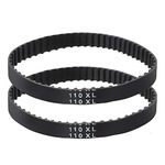 TOPPROS 110XL Series 025 55 Teeth Pitch 5.08mm Width 7mm Industrial Timing Belt ，Pack of 2