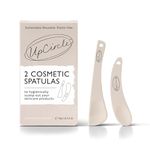 UpCircle Cosmetic Spatulas - Keep Skincare Products Clean + Water-Free - Sanitary, Safe, Plastic-Free Washable + Reusable - 2 Pieces