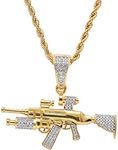 Moca Jewelry Iced Out Sniper Gun Sh