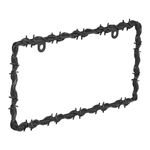 Bell Automotive 22-1-46565-8 Black Barbed Wire License Plate Frame