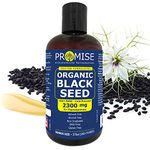 Promise Full Spectrum Black Seed Oil 270ml (9oz)- 2300mg Certified Organic, Cold Pressed Liquid, Cumin Extract w/Essential Thymoquinone for Hair, Skin & Weight - Best Nigella Sativa