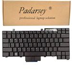 Padarsey Replacement Keyboard Without Pointer Compatible with Dell Latutude E6400 E6410 E6500 E6510 E5410 E5510 E5400 E5500 Precision M2400 M4400 M4500 Series Laptop US Layout