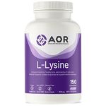 AOR - L-Lysine 500mg, 150 Capsules - L-Lysine Capsules for Cold Sore Prevention and Immune System Booster for Adults - An Essential Amino Acid Supplement - Fights Cold Sores and Boosts Immunity