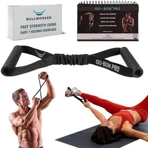 Bullworker ISO-BOW Pro Isometric Exercise Equipment: Self Resistance Stretching Strap & Workout Equipment, Portable Home Gym Exercise Straps with Handles - Yoga, Pilates, Mobility & Strength Training