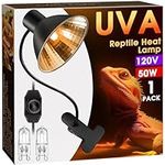 Reptile Heat Lamp Dimmable, UVA Bas