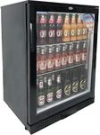 CATER-COOL CK0500LED Single Door Black Bottle Cooler With LED Lighting (UK Mainland Only)