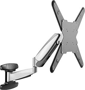 Poppstar Supporto TV da muro (girevole, inclinabile, estendibile) Braccio monitor con molla a gas per schermi TV curvi e piatti 7-25kg / 23-55 pollici (VESA mass. 400x400mm)