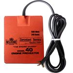 Zerostart 3400094 Silicone Pad Heater Engine Oil, Transmission Fluid, Reservoir and Hydraulic Fluid Heater, 5" x 7" | 240 Volts | 500 Watts