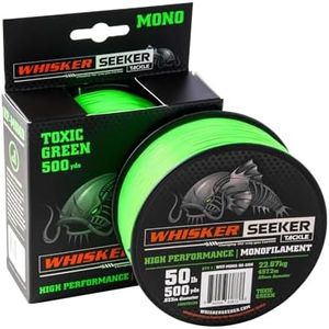 High-Vis Mono Catfish Line - 50# - Toxic Green - 500 YD
