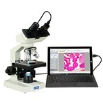 OMAX - 40X-2500X LED Binocular Lab Compound Microscope w/ 5MP Camera and Mechanical Stage - M82EZ-C50S