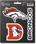 FANMATS 60953 Denver Broncos 3 Piece Decal Sticker Set