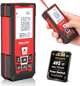 Laser Measuring Tool, 492Ft/150M Laser Measure Tool with ±1/25" Accuracy, IP54 Laser Distance Meters with Multiple Measurement Mode for Architect Contractor, Laser Measurement Tool for Father Husband