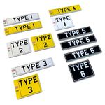 1:10 Scale Radio Controlled Car UK British RC Mini Plastic Number License Plates Pair for Car Drift