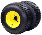 18x8.50-8 Lawn Mower Tires with Rim, 18x8.5-8 Tractor Turf Tire, 4 Ply Tubeless, 815lbs Capacity, Set of 2