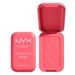 NYX Professional Makeup Buttermelt Powder Blush, Up To 12H Wear, Seamless Blending, Fade and Transfer Resistant, With Shea and Mango Butter, Vegan Formula, Shade: U Know Butta