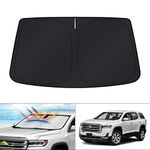 KUST Windshield Sun Shade for GMC Acadia SUV 2017-2022 Window Sunshade Sun Visor Protector Foldable Blocks UV Rays Keep Your Car Cooler