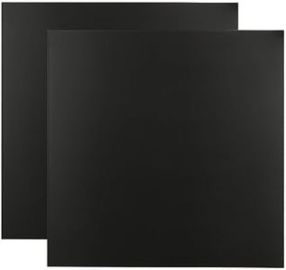 ZOFORTY 2 Pack 5052 Aluminum Sheet Metal 12 x 12 x 1/32 (0.04”) Inch Black Anodized Aluminum Sheet 1MM Thin Aluminum Plates Engraving Blanks for Laser Engraving, Crafting, Decoration