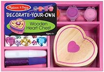 Melissa & Doug Decorate-Your-Own Wooden Heart Box Craft Kit