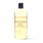 Mystic Moments | Moringa (Drumstick) Carrier Oil 500ml - Pure & Natural Oil Perfect For Hair, Face, Nails, Aromatherapy, Massage and Oil Dilution Vegan GMO Free