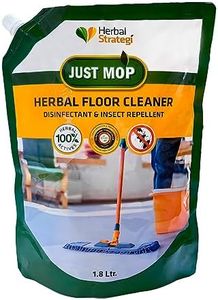 Herbal Strategi Floor Cleaner - Lemongrass, Natural, Vegan & Eco-Friendly | Natural Disinfectant Kills 99.9% germs | Insect Repellent with 100% Herbal Actives | Baby and Pet Safe | 1.8L Refill Pack