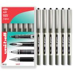 uni-ball EYE - UB-157 Rollerball Pens - 0.7mm Nib - In Gift Box Packaging (Pack of 6, Black)