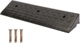 foiry Rubber Curb Ramp 4'' Rise Sidewalk Curb Ramp Heavy Duty Driveway Ramp with Expansion Screws 22000lbs Loading Car Curb Ramp for Cars Forklifts Trucks Motorcycle Wheelchairs 39'' X 9.8'' X 4''