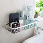JAGGER JBS2212 Multipurpose Wall Mount 304 Stainless Steel Bathroom Selves/Kitchen Shelf/Rack/Caddy Basket/Bathroom Accessories (Chrome Plating)