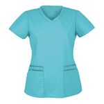 Generic Nurse Uniforms Top Maternity Scrubs For Nurses Women'S Scrubs Teal Scrubs For Women Set Mens Scrubs Set Plus Size Scrubs Housemaid Uniform For Work Scrubs Tops For Women Male Scrubs Sets