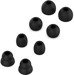 Replacement Silicone Earbuds Ear Tips Eargels Buds Set Compatible with Beats by Dr. Dre Powerbeats Pro Wireless in-Ear Earphones (4 Pairs/Black)