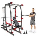 Marcy SM 4903 Smith Machine Power Cage Home Gym, and an Adjustable Weight Bench with 272kg capacity