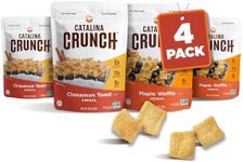 Catalina Crunch Cereal Variety Pack Cinnamon Toast & Maple Waffle (2 Flavors), 4 bags | Low Carb, Zero Sugar, Gluten & Grain Free, Fiber | Vegan Snacks, Protein Snacks | Breakfast Protein Cereal | Keto Friendly Foods