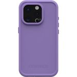 OtterBox iPhone 15 Pro (Only) FRĒ Series Waterproof Case with MagSafe (Designed by LifeProof) - Rule of Plum (Purple), Waterproof, 60% Recycled Plastic, Sleek and Stylish