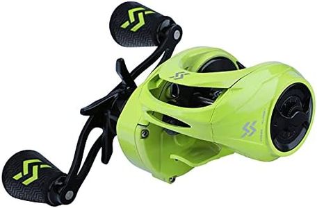 Sougayilang Baitcasting Reels, 8:1 Gear Ratio Fishing Reel with Magnetic Braking System Casting Reel, 9 + 1 Ball Bearings Super Smooth Anti-Corrosion Baitcaster Reel-Right Hand(Green)