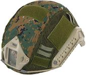 ATAIRSOFT Combat Tactical Airsoft Paintball Helmet Cover for PJ/BJ/MH Type Fast Helmet-Without Helmet (DW)