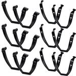 Hockey Helmet Strap Hockey Ear Sling Sports Helmet Chin Strap Hockey Replacement Chin Strap Black Detachable Ear Loops Hockey Helmet Accessory (6 Pair)